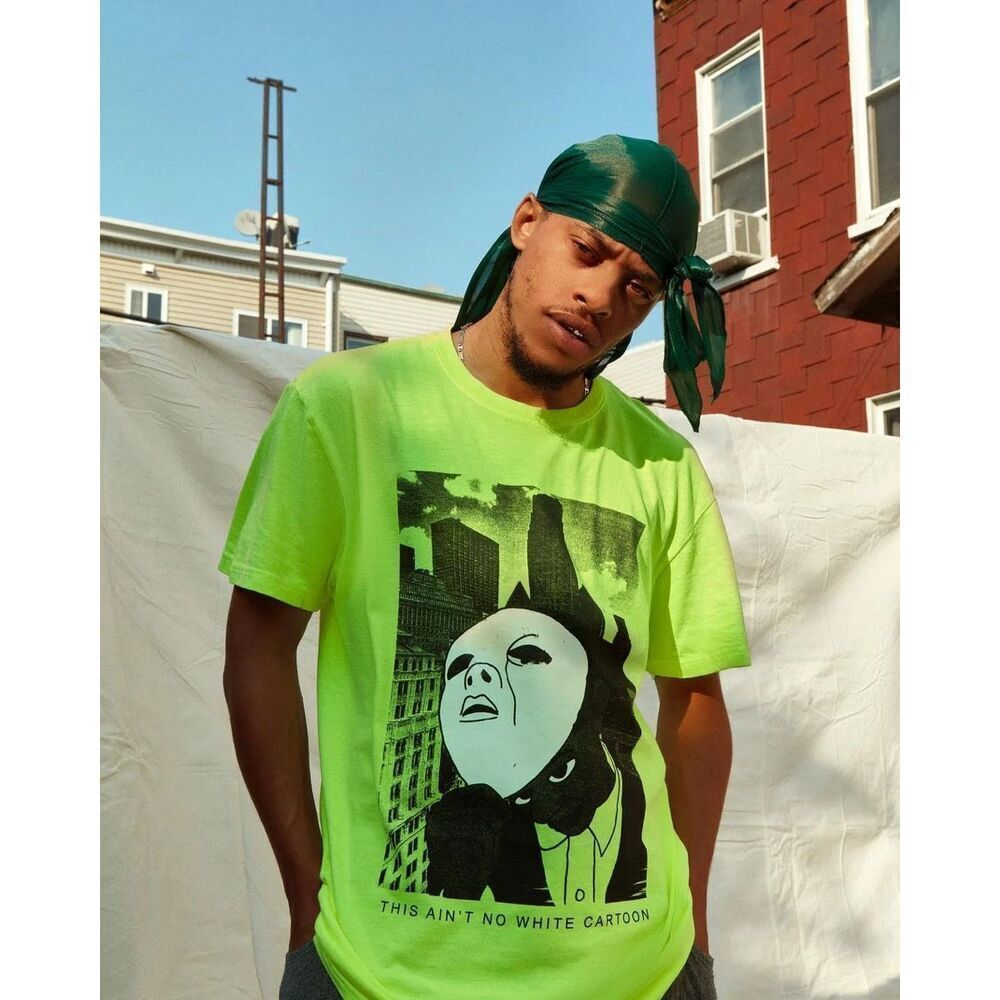 ✨Awake NY Cartoon Ghost Yellow Sz Large Tee✨